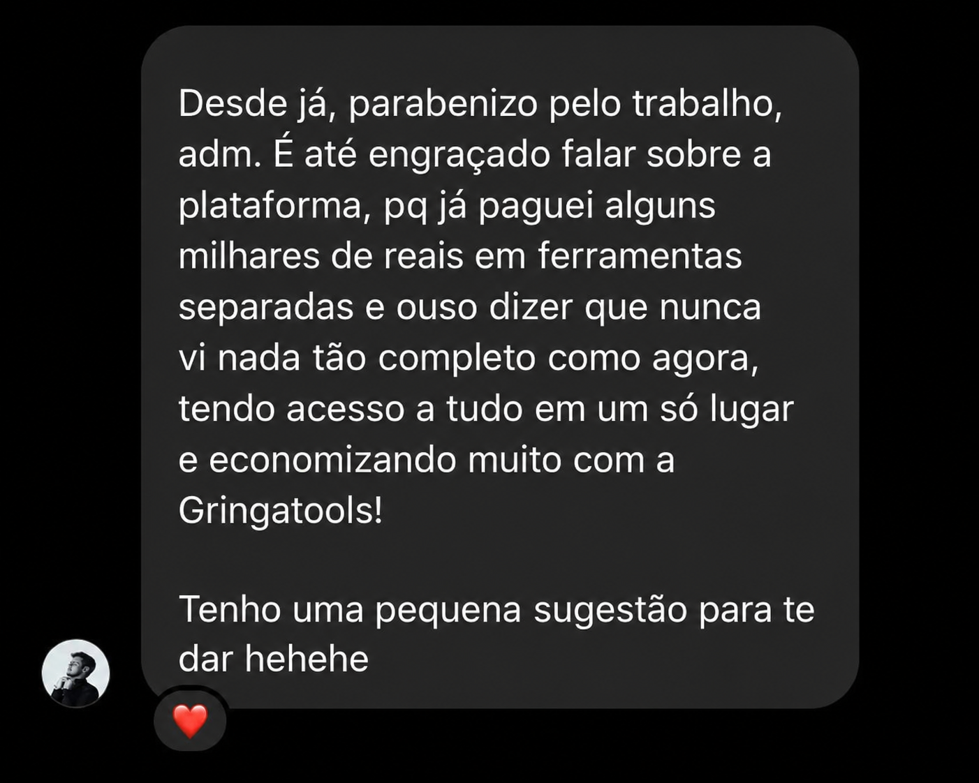 Depoimento de membro da Gringatools 1