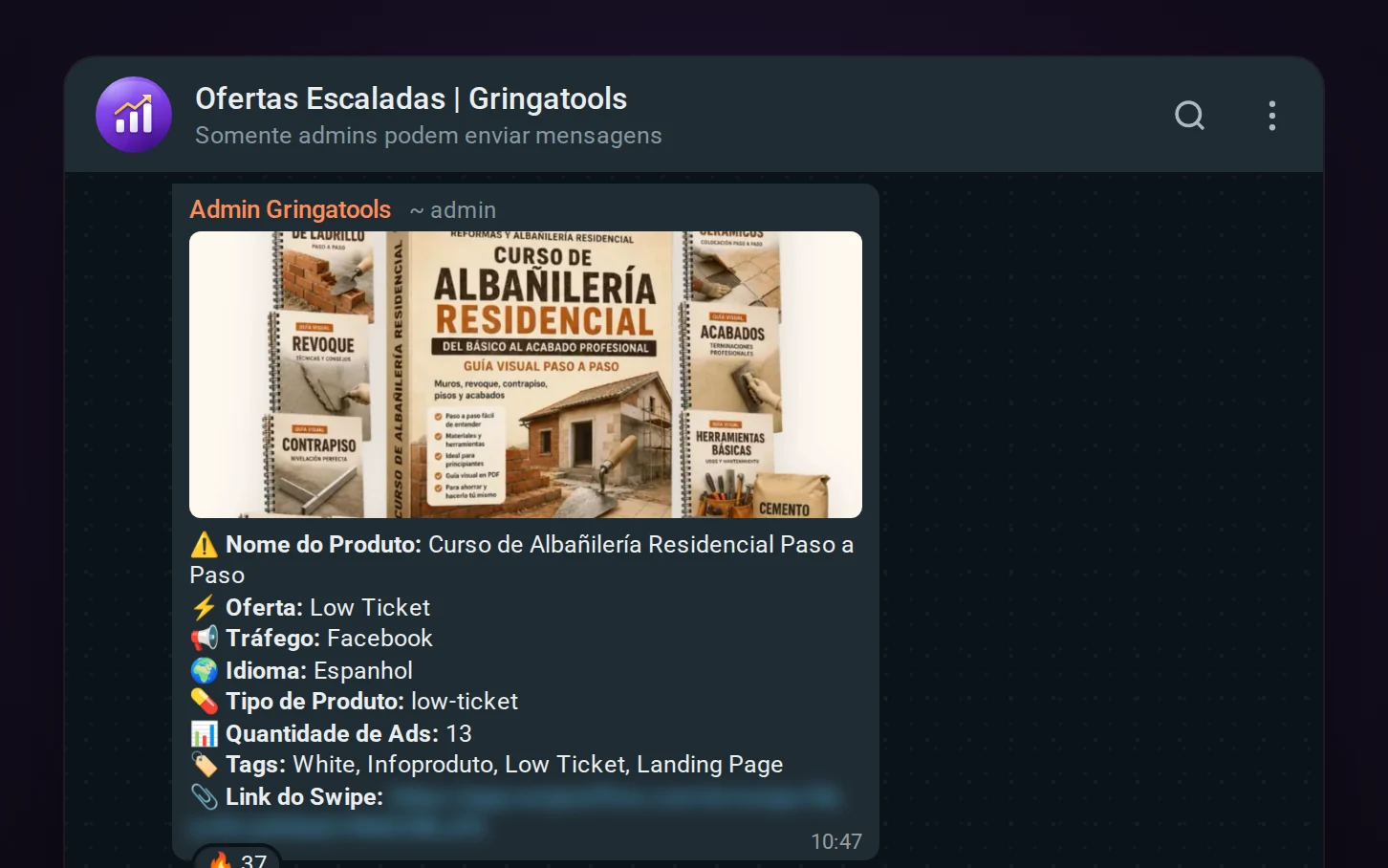 Grupo de ofertas escaladas no WhatsApp