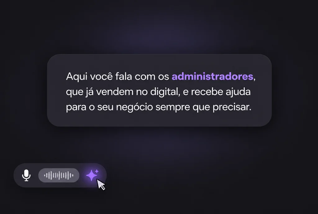 Conversa com os administradores